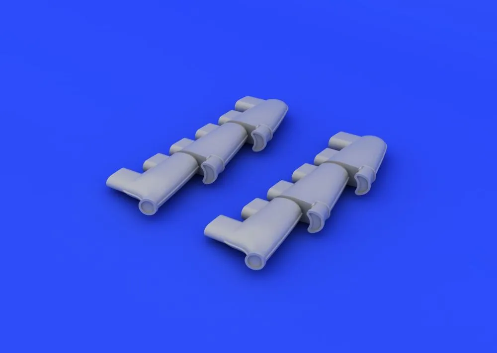 Spitfire Mk. I exhaust stacks for Airfix 1:48