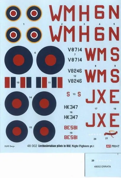 Night Fighters P.1 - Czechoslovakian pilot in RAF 1:48