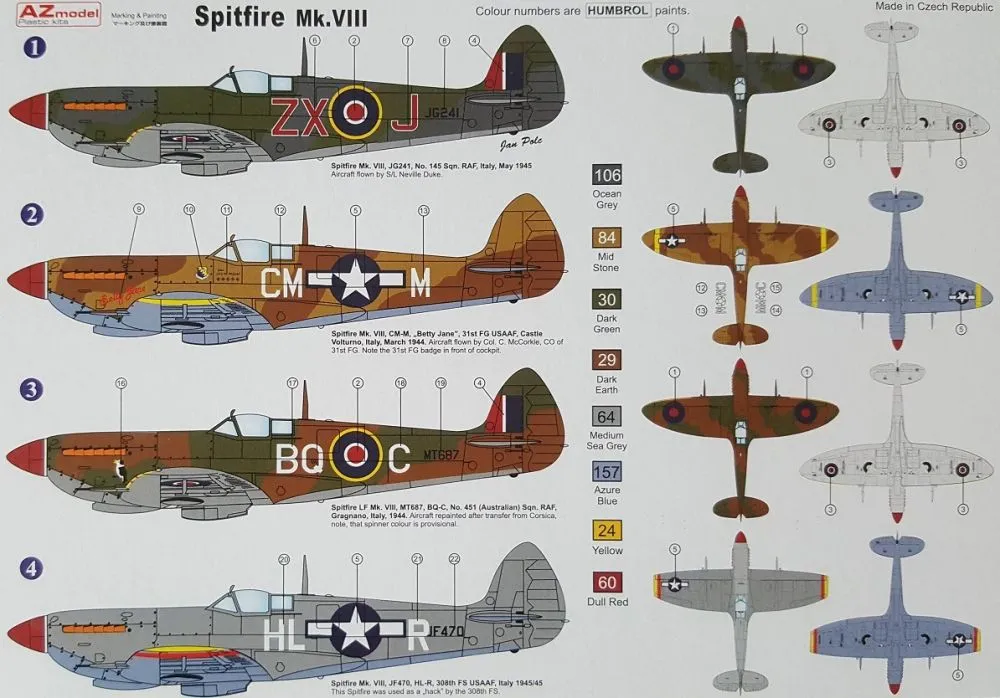 Supermarine Spitfire Mk.VIII MTO 1:72