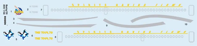 Boeing 720 "Caesar's Chariot" 1:144