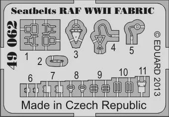 Seatbelts RAF WWII FABRIC 1:48