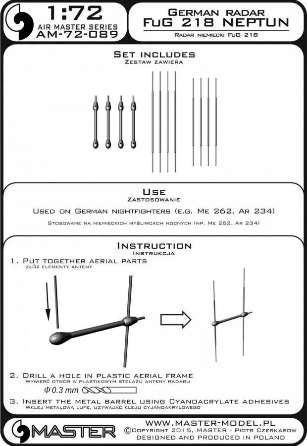 German radar FuG 218 NEPTUN 1:72