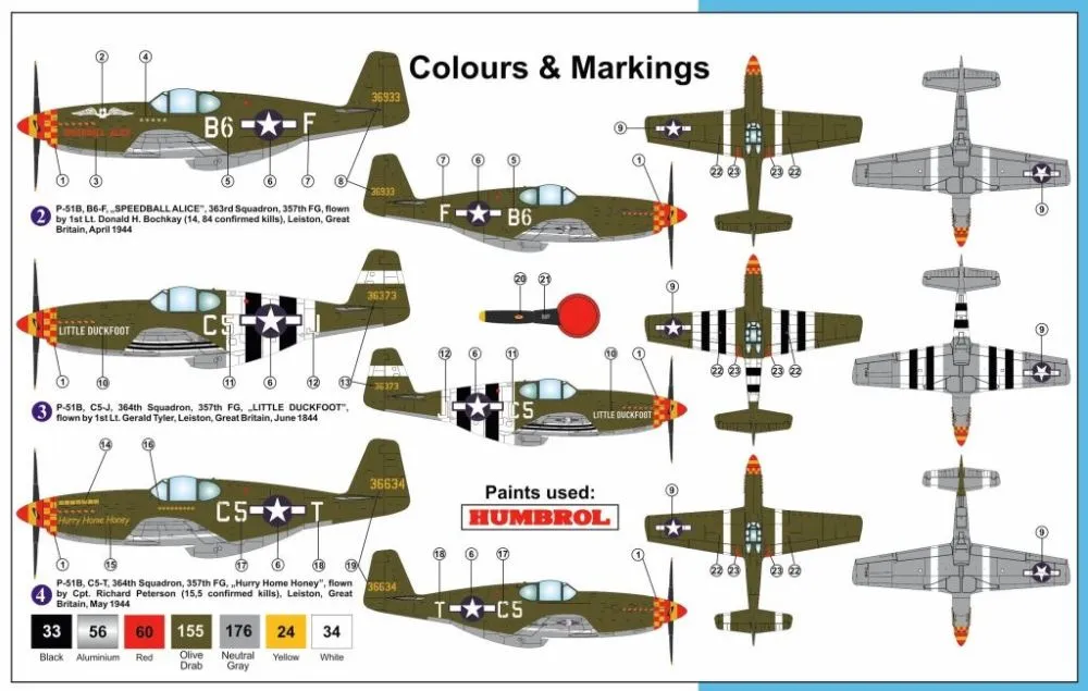 P-51B Mustang 357.FG "ACES" 1:72