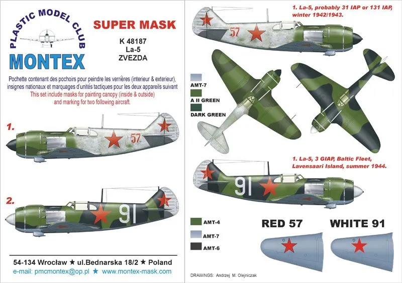 La-5 Super Mask for Zvezda Part.1 1:48