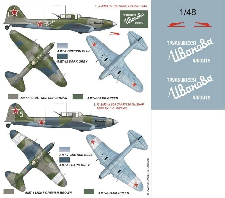 Il-2M3 super mask für Tamiya Part.4 1:48