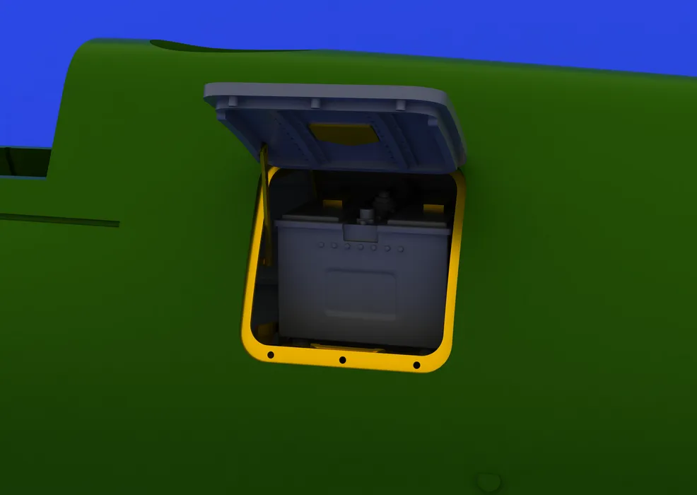 Spitfire - radio compartment for Eduard 1:48