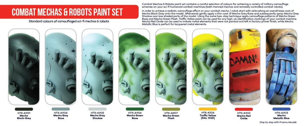 Combat Mechas & Robots paint set