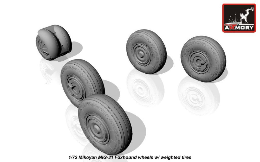MiG-31 Foxhound wheels 1:72