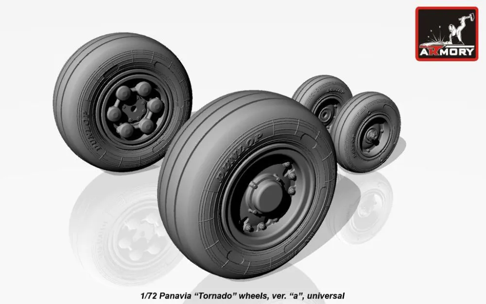 Panavia Tornado wheels, version a Dunlop 1:72