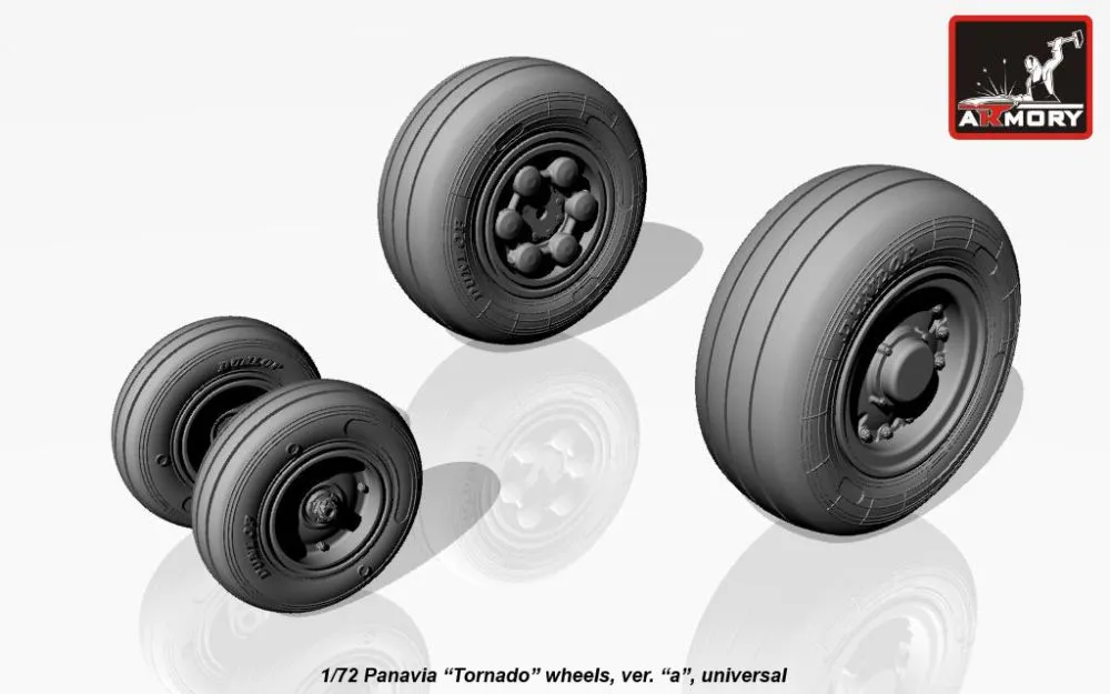 Panavia Tornado wheels, version a Dunlop 1:72