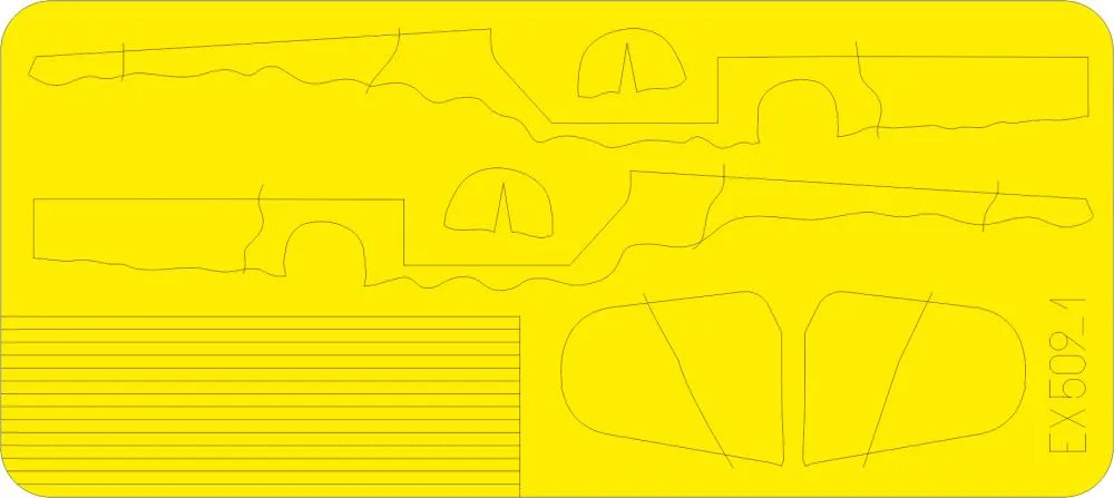 Bf 109G camo scheme mask - MTT 1:48