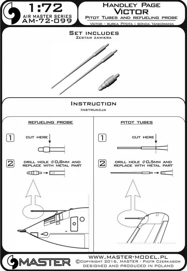 Handley Page Victor - Pitot Tubes & Refueling 1:72