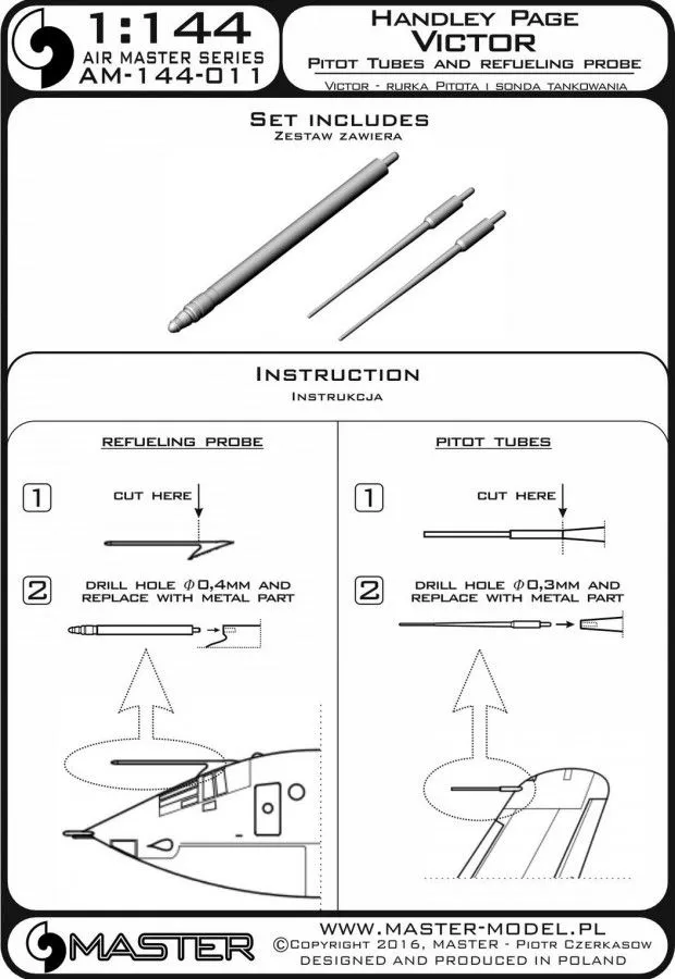Handley Page Victor - Pitot Tubes & Refueling P. B. 1:144