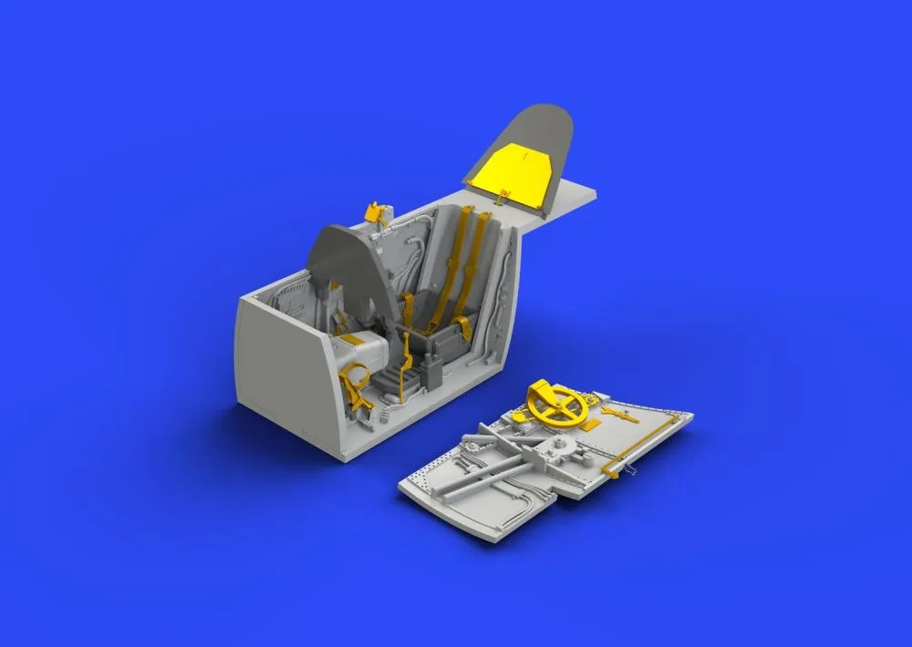 Bf 109G-5 cockpit for Eduard 1:48