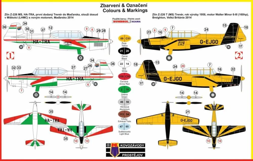 Zlin Z-226MS 1:72