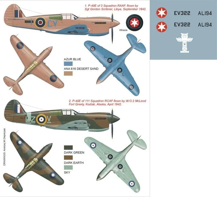 P-40E Super Mask for Hasegawa 1:48