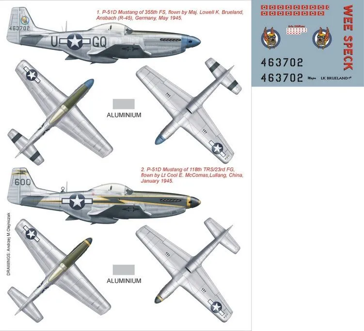 P-51D Mustang Super Mask for Tamiya P.3 1:48
