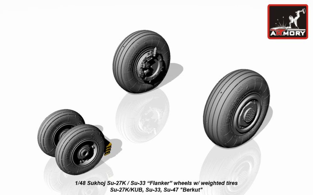 Su-33 wheels 1:48