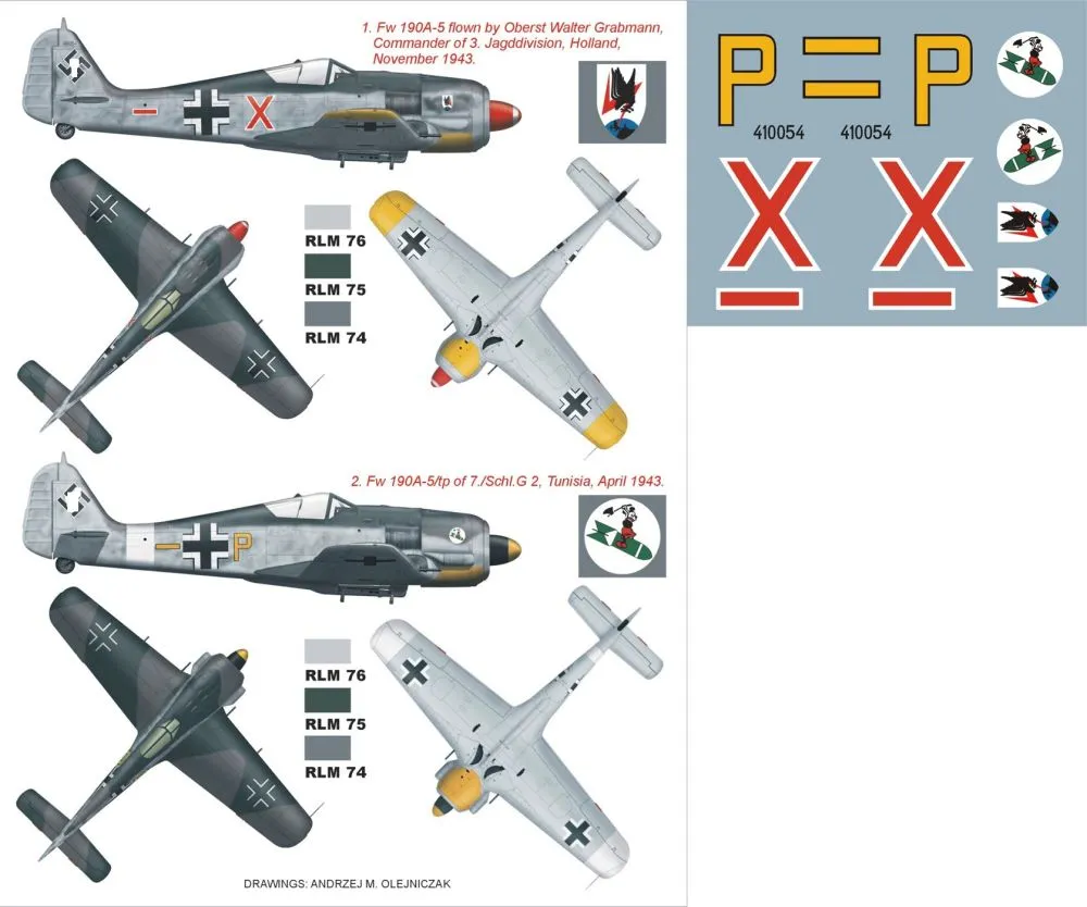 Fw 190A-5 super mask for Hasegawa 1:32