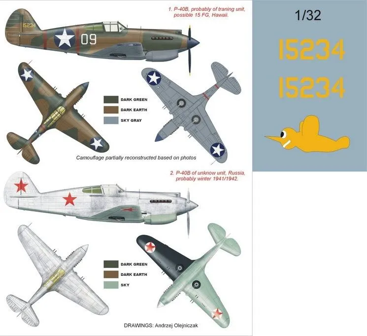 P-40B suprer mask for Trumpeter 1:32