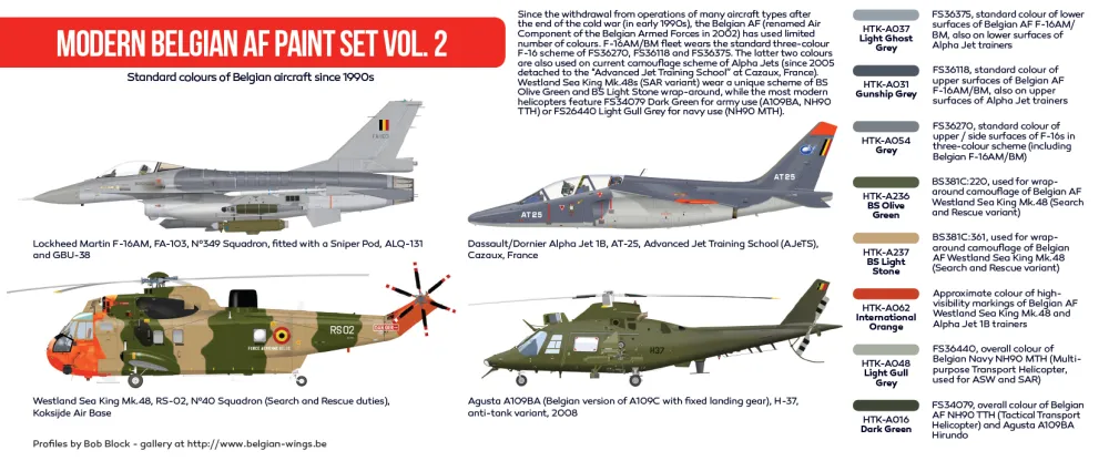 Belgian Modern AF paint set Vol.2