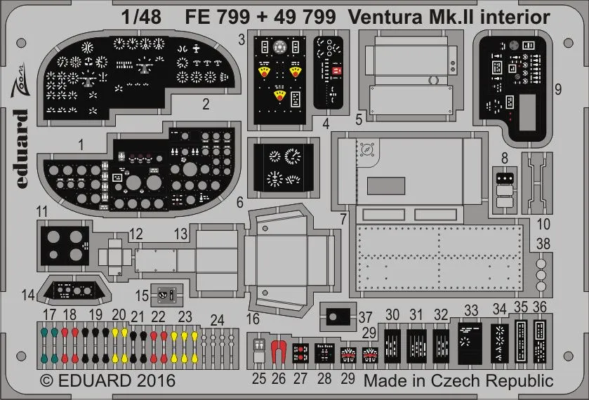 Ventura Mk. II interior for Revell 1:48