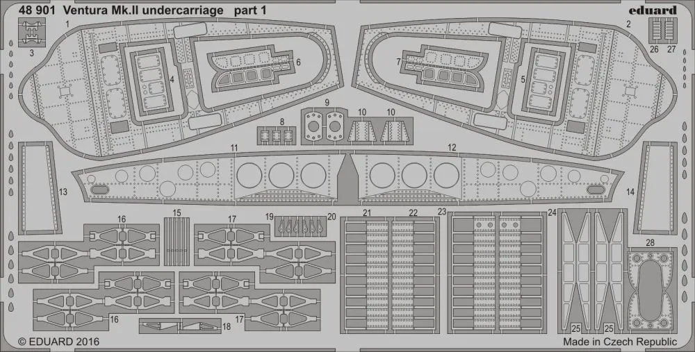 Ventura Mk. II undercarriage for Revell 1:48
