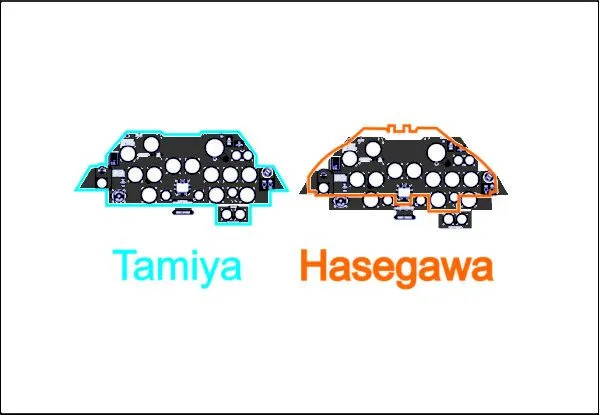 P-47 early - Instument panel 1:48