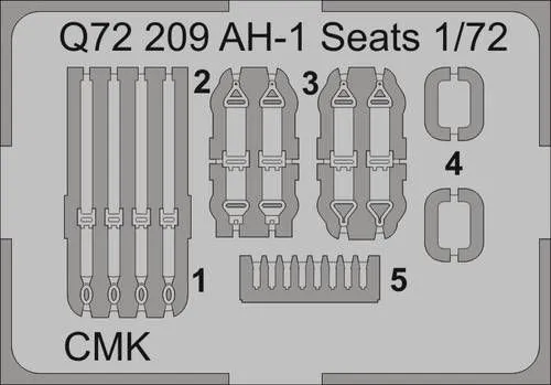 AH-1G cobra seats 1:72