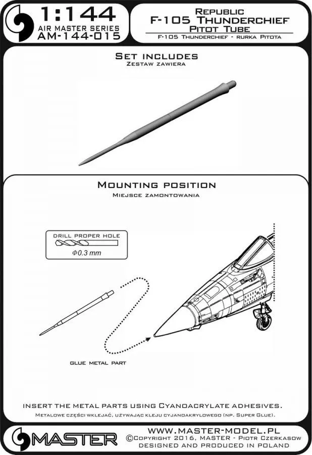 F-105 Thunderchief - Pitot Tube 1:144