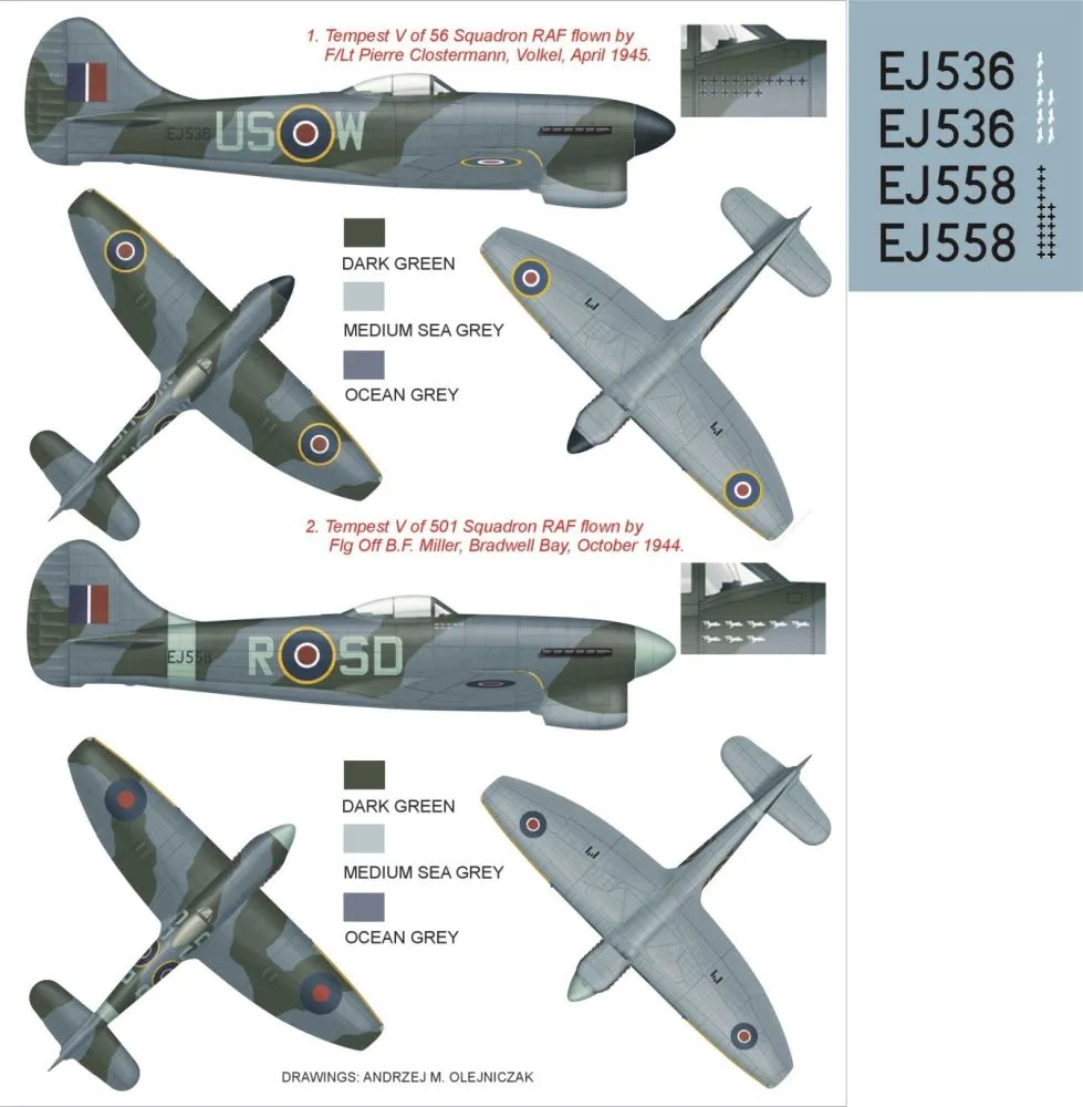 Tempest Mk.V super mask für Special Hobby 1:32