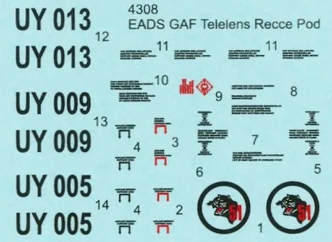 EADS GAF Telelens Recce Pod 1:48