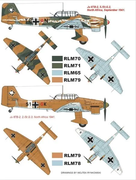 Ju 87R-2 super mask für Trumpeter 1:32
