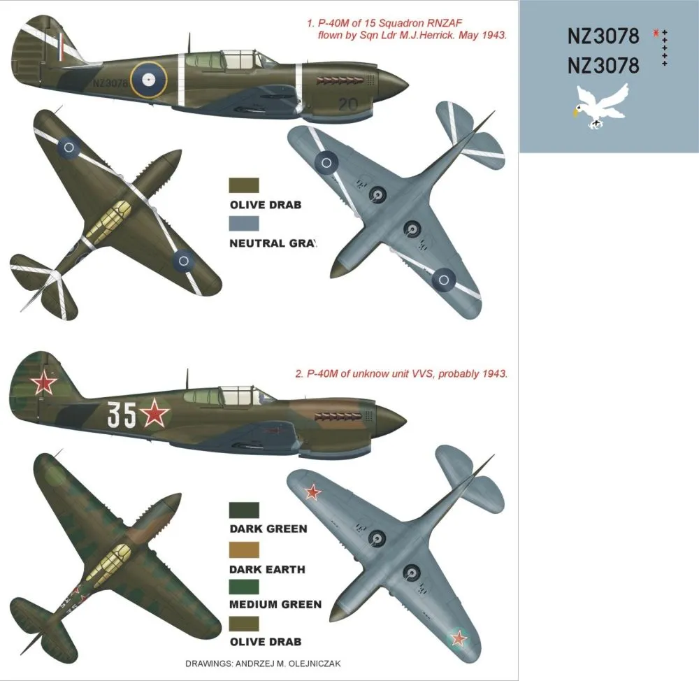 P-40M super mask for Hasegawa 1:48