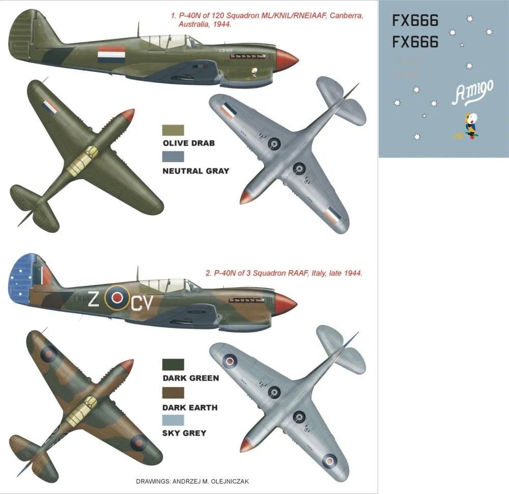 P-40N super mask for Hasegawa 1:48