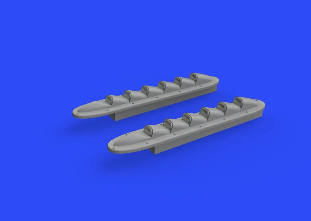 Typhoon Mk. I exhaust stacks w/ fairing 1:48