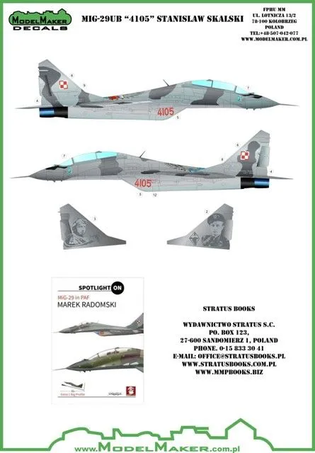 MiG-29UB "4105" Stanislaw Skalski 1:72