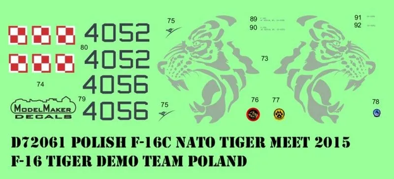 F-16C NATO Tiger Meet 2015 - Poland 1:72