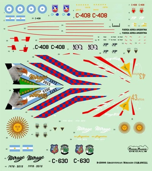 Dassault Mirage III/ 5 - Argentine Mirage Farewell 1:48