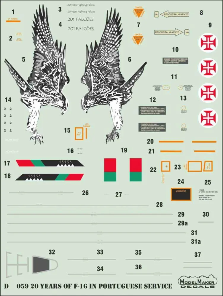 F-16 20 Years in Portuguese service 1:48