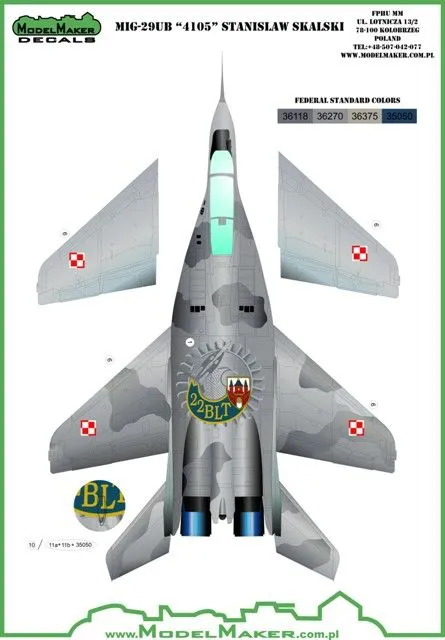 MiG-29UB "4105" Stanislaw Skalski 1:48