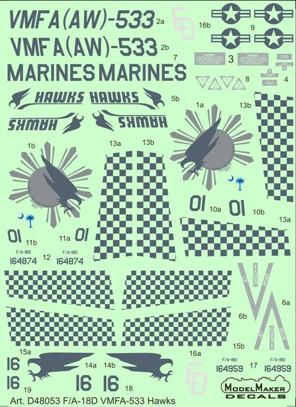F/A-18D VMFA-533 Hawks 1:48