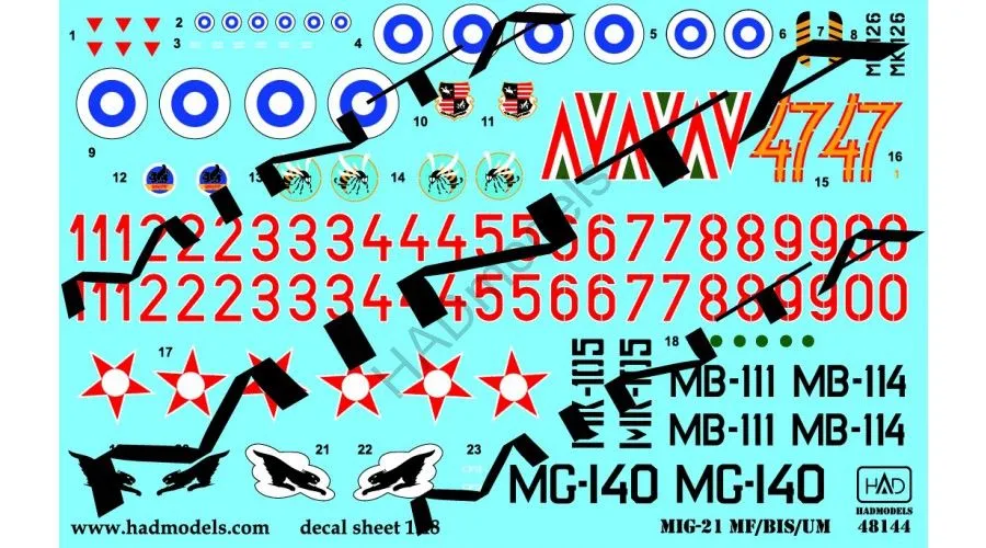 MiG-21MF/BIS/UM Fishbed 1:48