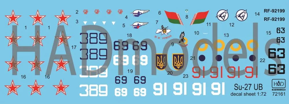 Su-27UB Flanker C 1:72