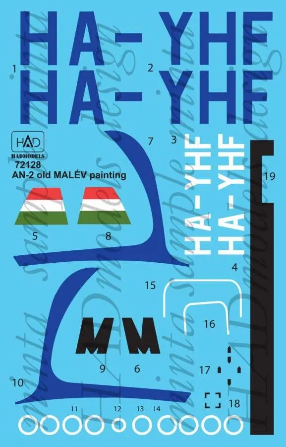 An-2 - Old Malev 1:72