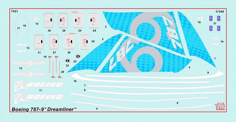 Boeing 787-9 Dreamliner 1:144