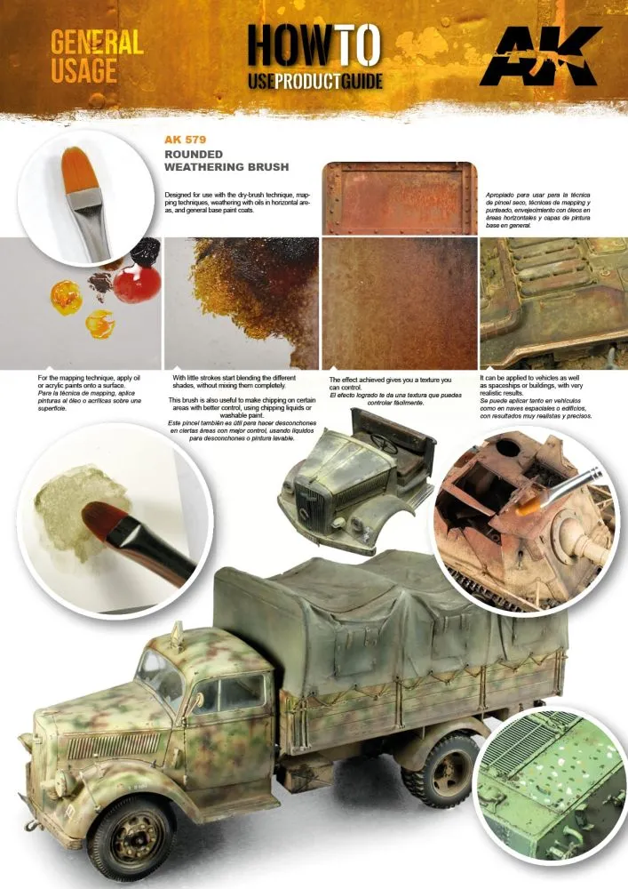 Weathering Brush rounded (Synthentic)