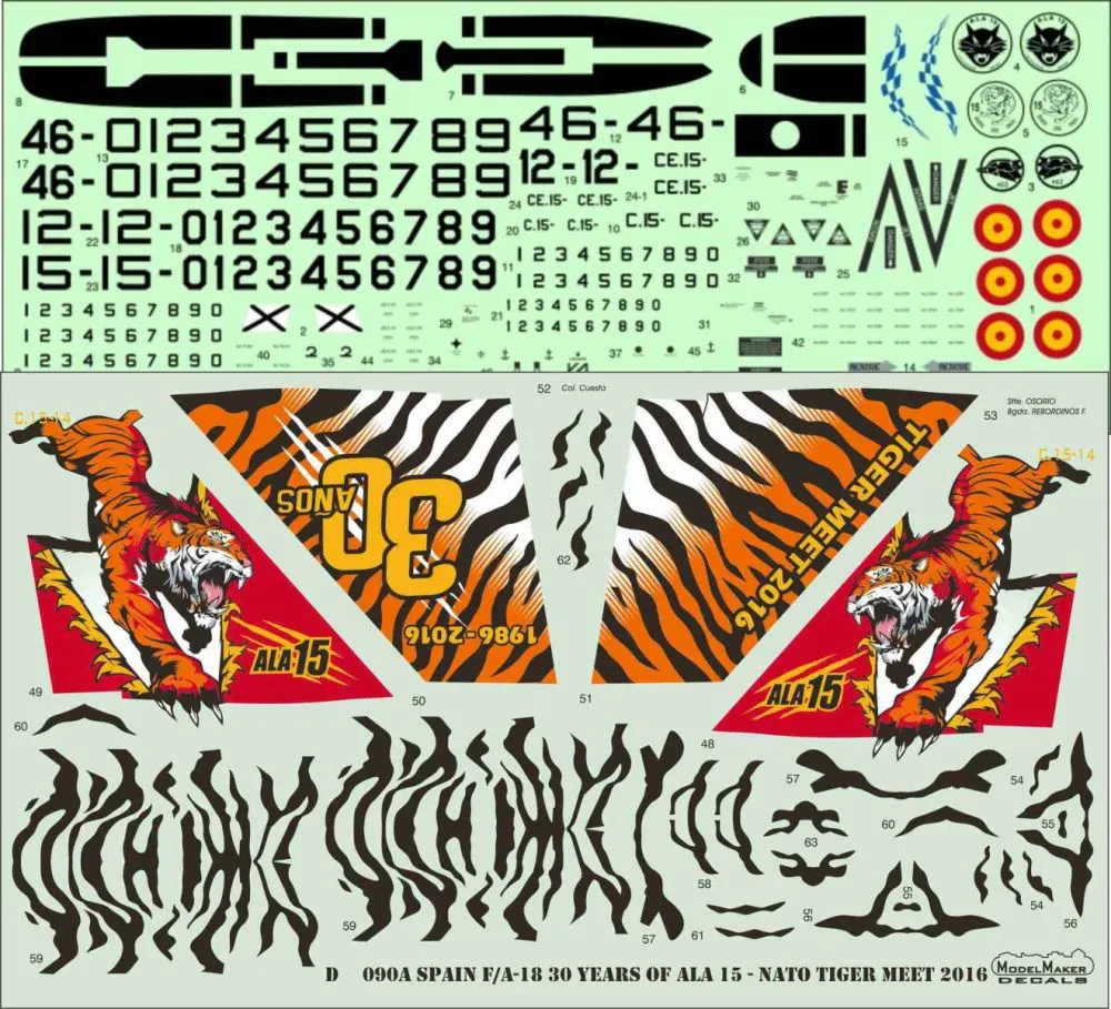 F/A-18 30 Years of ALA 15 - Tiger Meet 2016 1:72