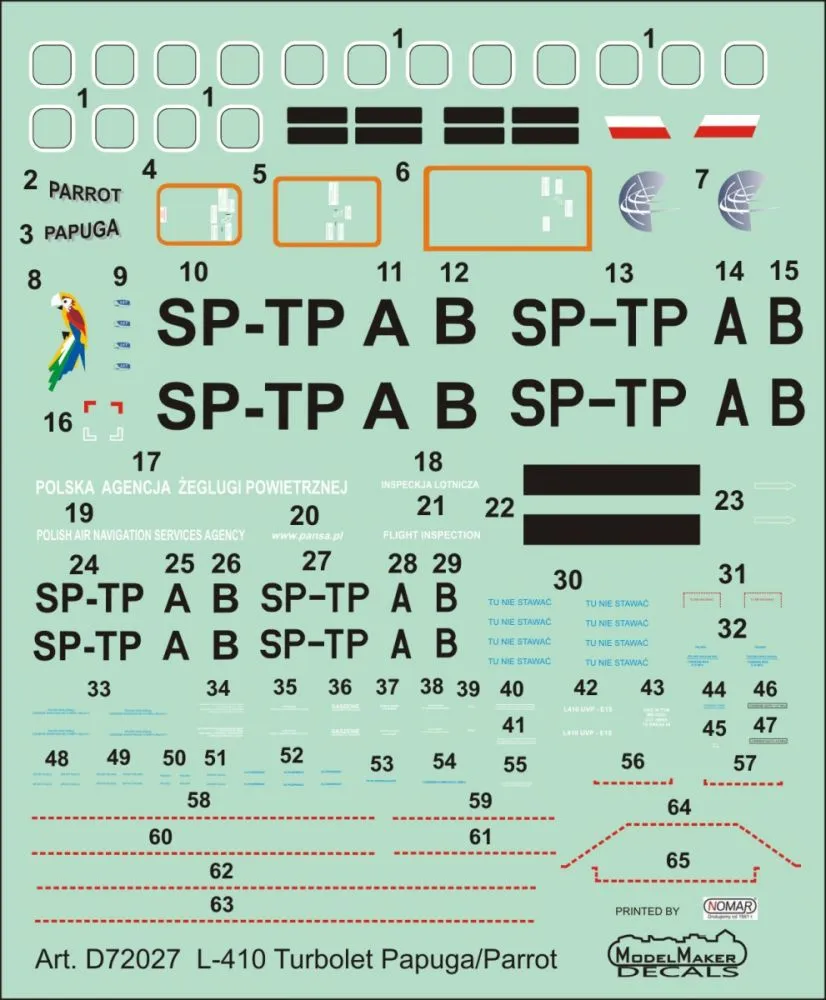 L-410 Turbolet - Papuga/Parrot 1:72