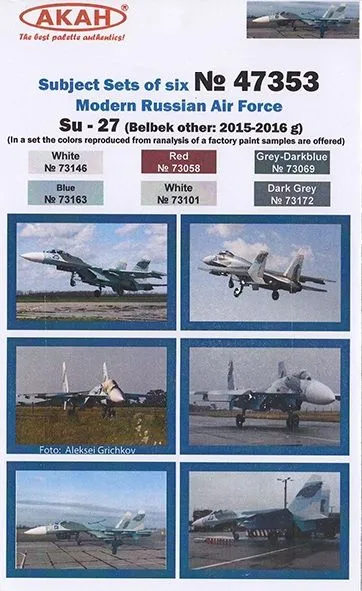 Russian Modern Air Force - Su-27 green/ grey camo.